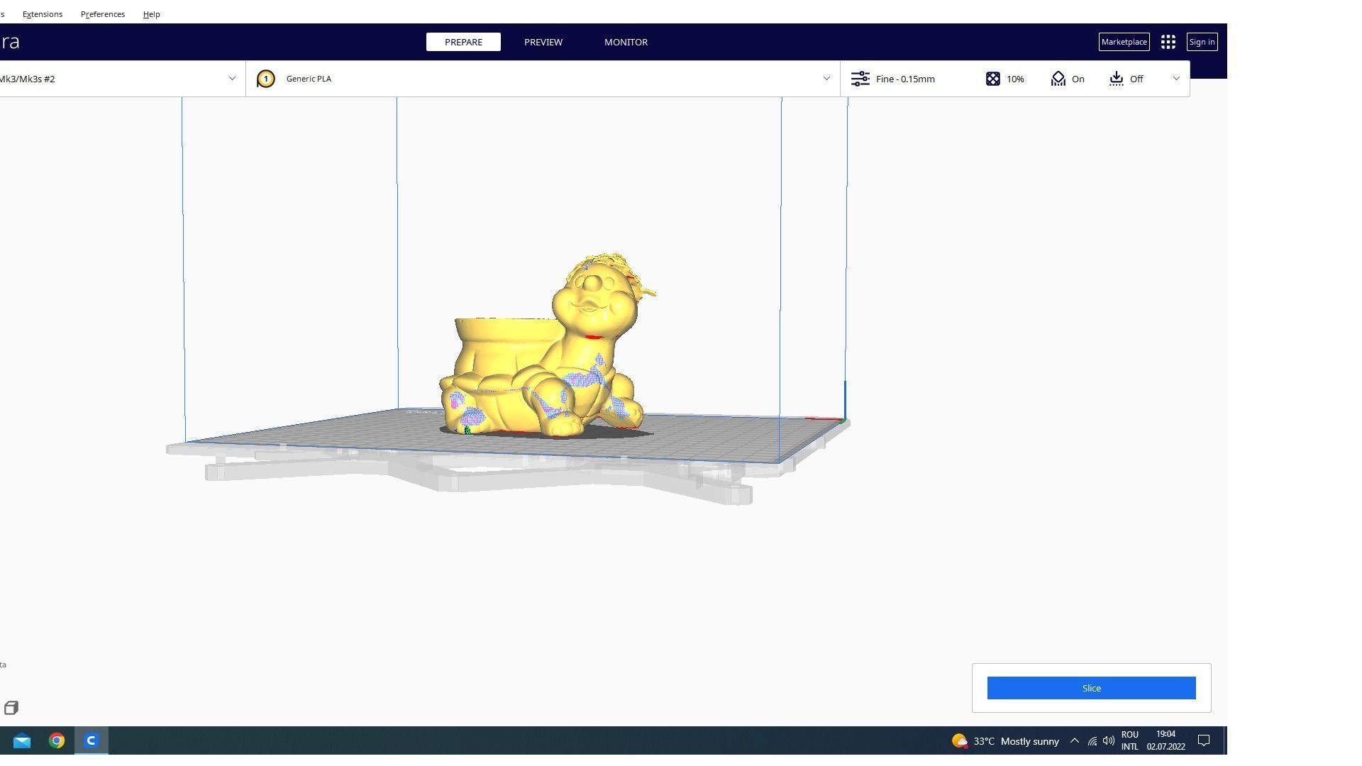 Frog toy decoration 3D print model_2