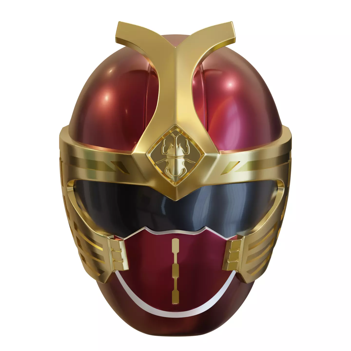 Crimson Thunder Ranger Ninja Storm Helmet 3D print model