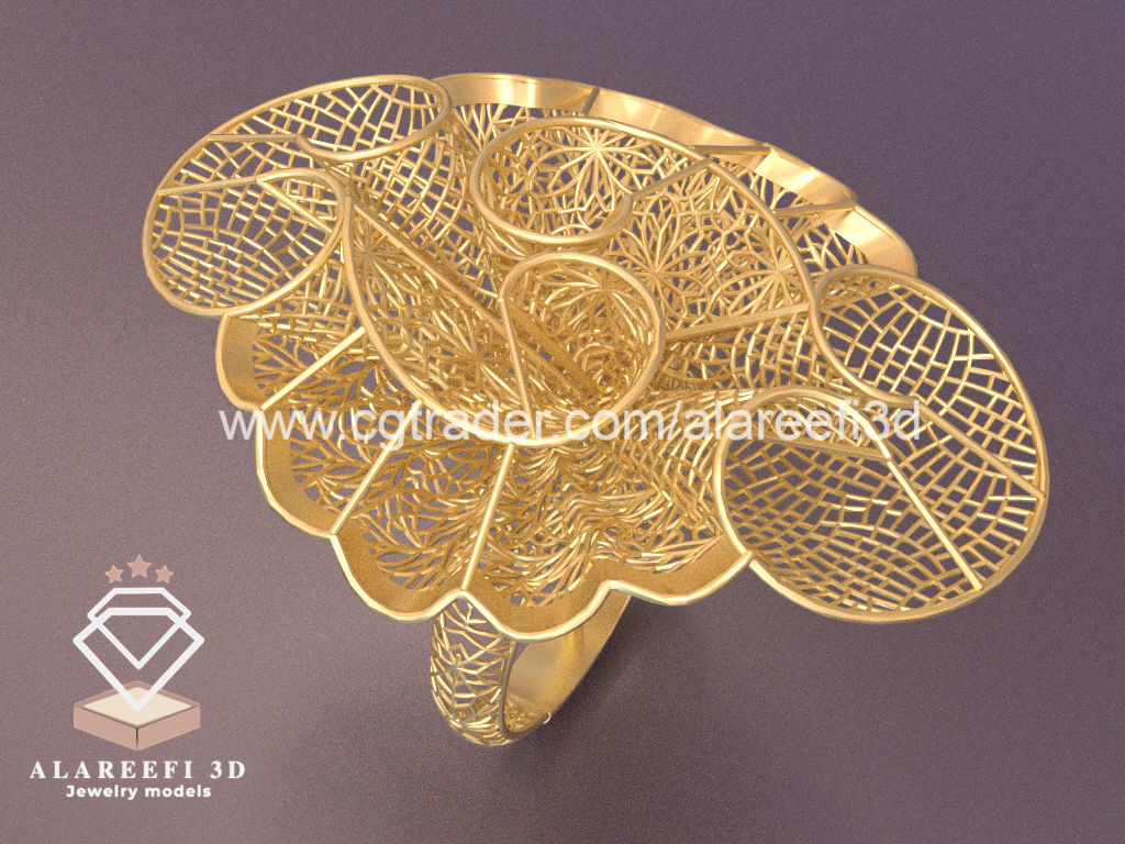 Set of 6 Ultra Vision Rings- set 009 3D print model_5