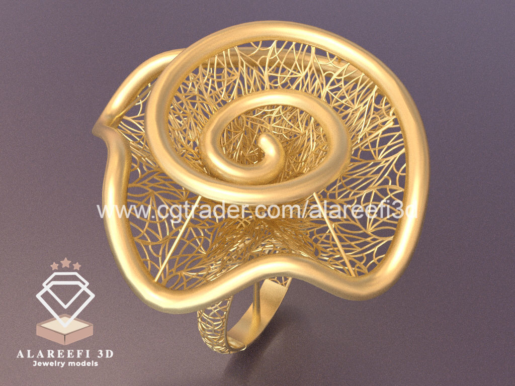 Set of 6 Ultra Vision Rings- set 009 3D print model_3