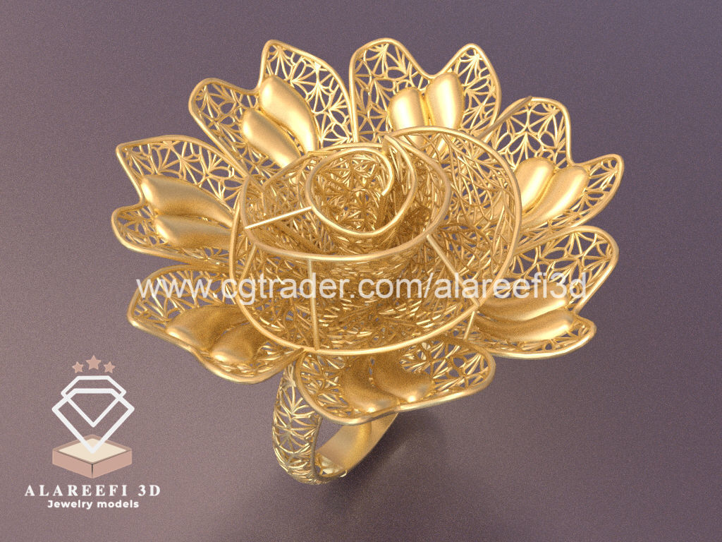 Set of 6 Ultra Vision Rings- set 009 3D print model_2