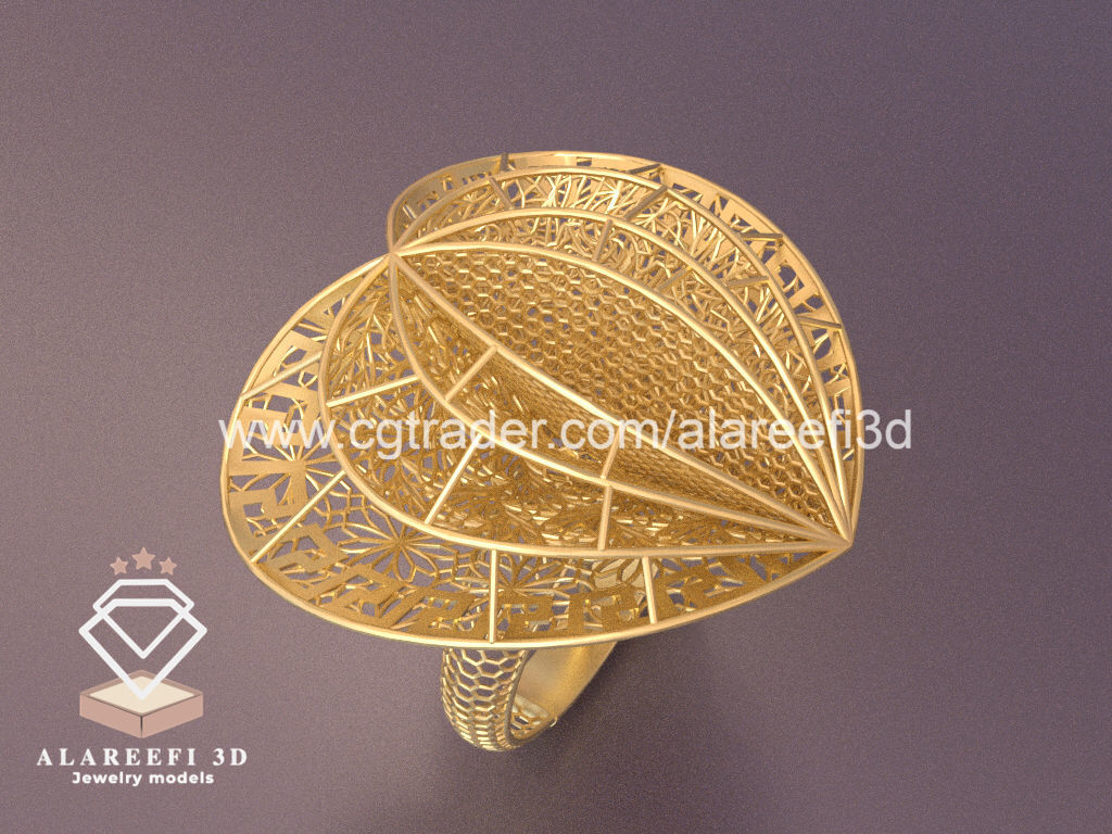 Set of 6 Ultra Vision Rings- set 009 3D print model_6