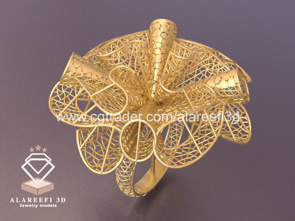 Set of 6 Ultra Vision Rings- set 009 3D print model_1