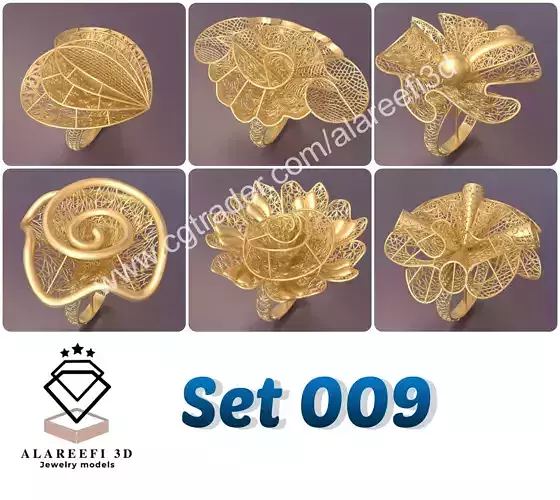 Set of 6 Ultra Vision Rings- set 009