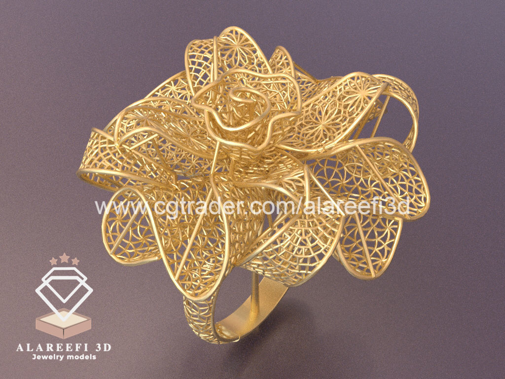 Set of 6 Ultra Vision Rings- set 013 3D print model_4