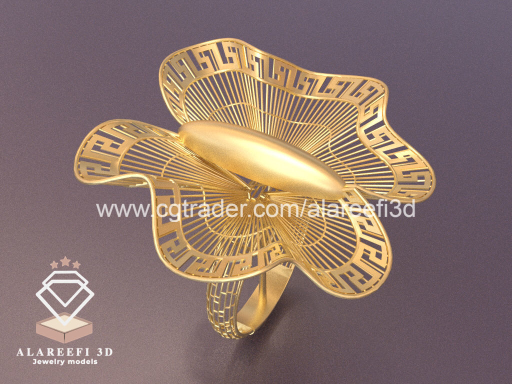 Set of 6 Ultra Vision Rings- set 013 3D print model_3