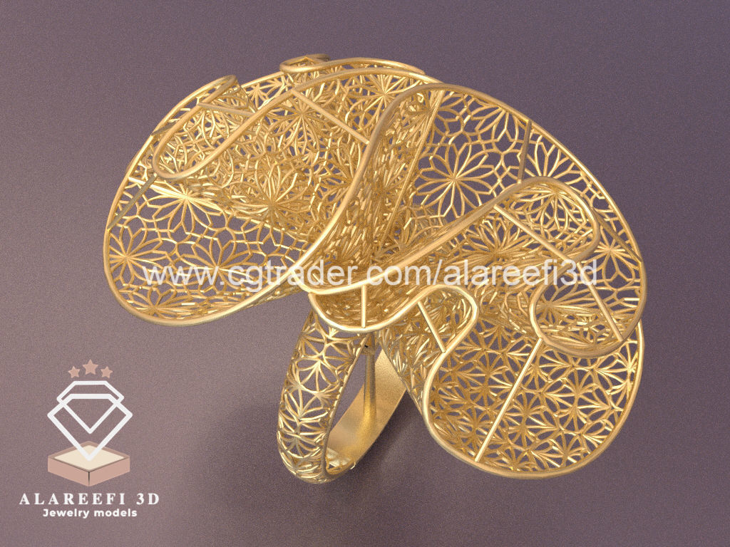 Set of 6 Ultra Vision Rings- set 013 3D print model_6