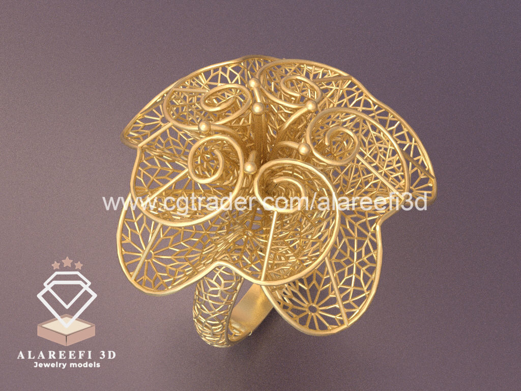 Set of 6 Ultra Vision Rings- set 015 3D print model_5