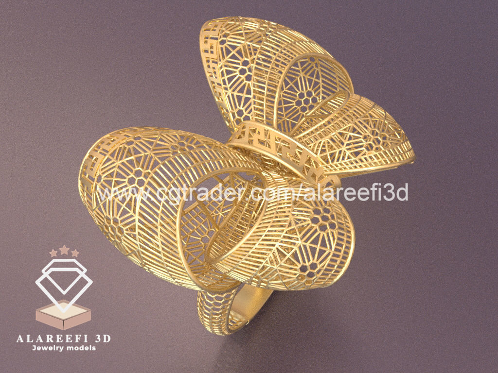 Set of 6 Ultra Vision Rings- set 015 3D print model_4