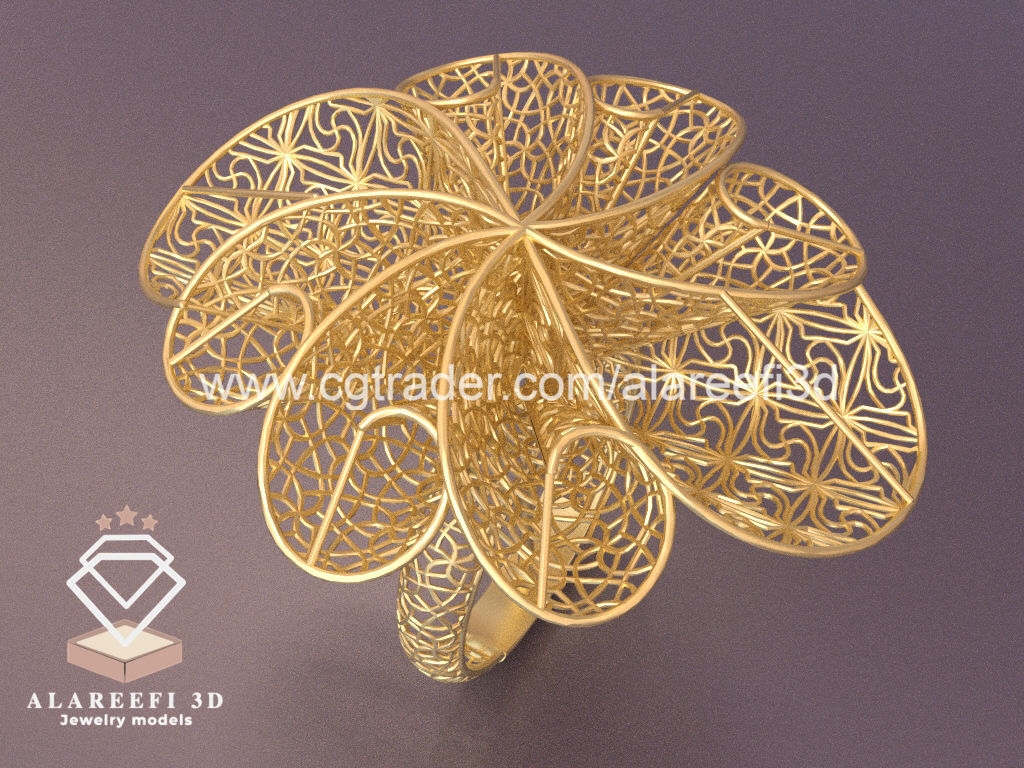 Set of 6 Ultra Vision Rings- set 016 3D print model_6