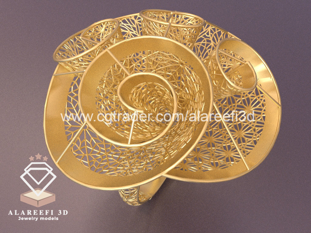 Set of 6 Ultra Vision Rings- set 016 3D print model_1