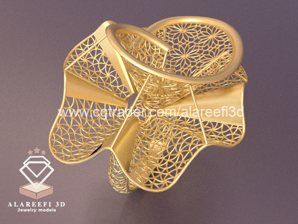 Set of 6 Ultra Vision Rings- set 016 3D print model_2