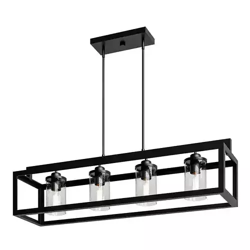 Mangrum 4 Light Kitchen Island Rectangle Pendant
