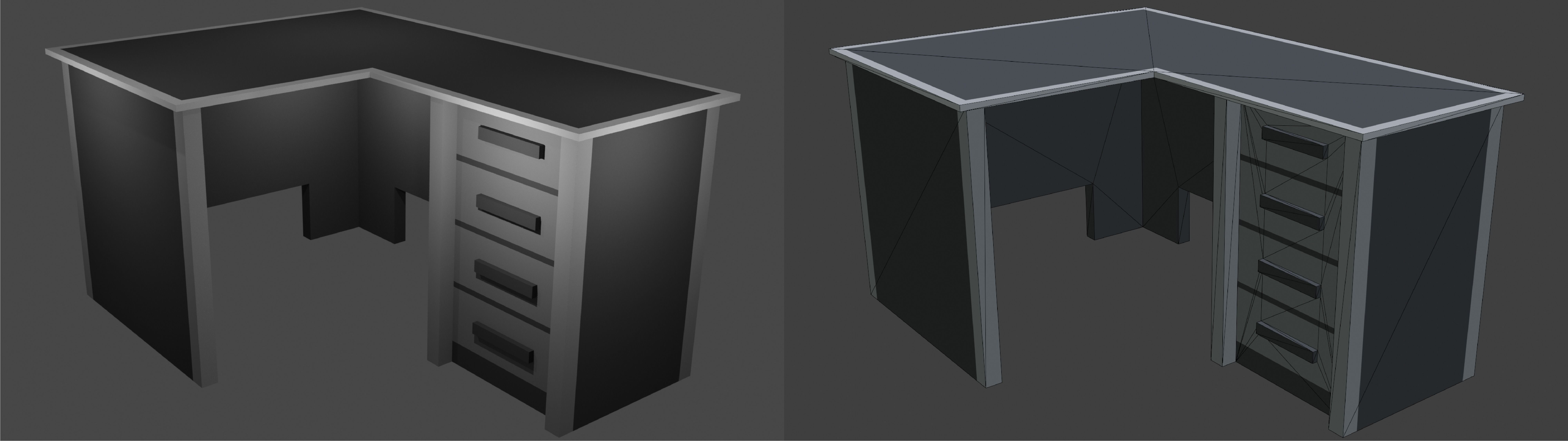 Voxel Office Desktop Computer MagicaVoxel Pack Low-poly 3D model_5