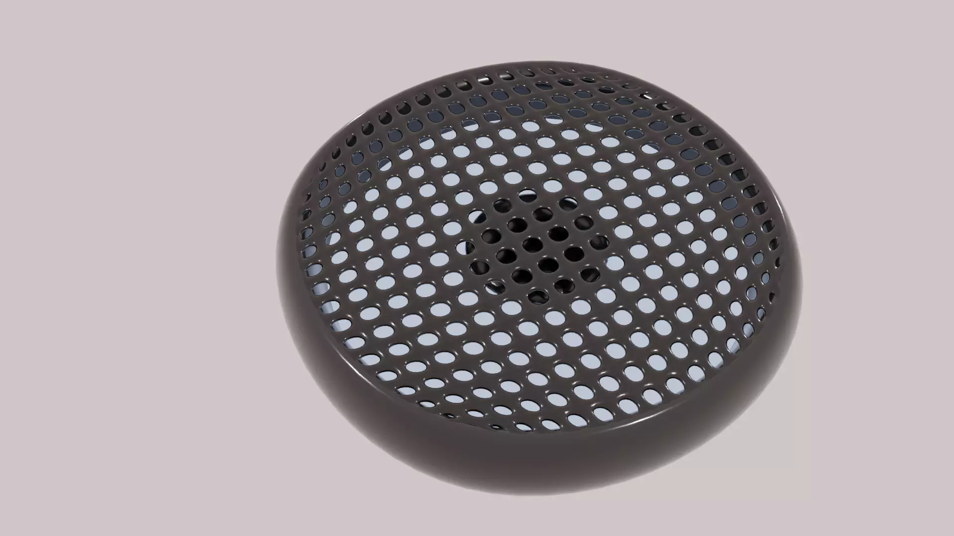 speaker with holes in it 3D model_0