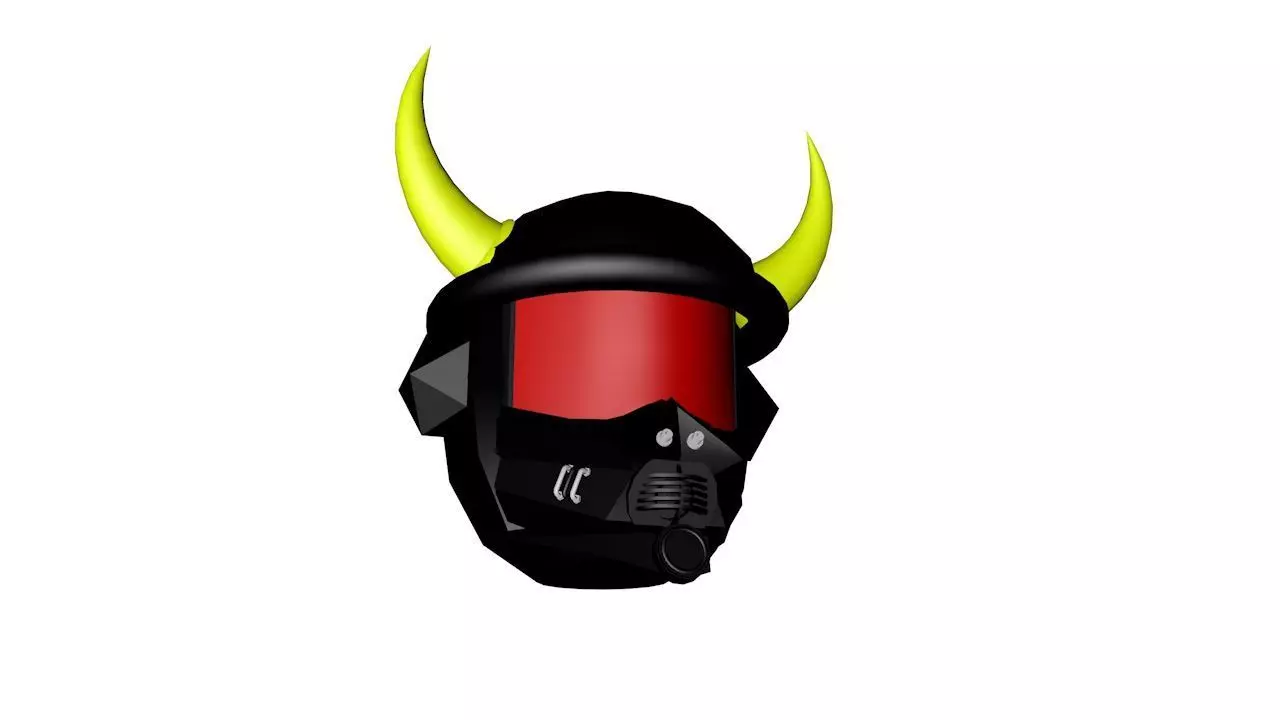 Horn warrior mask Free 3D model