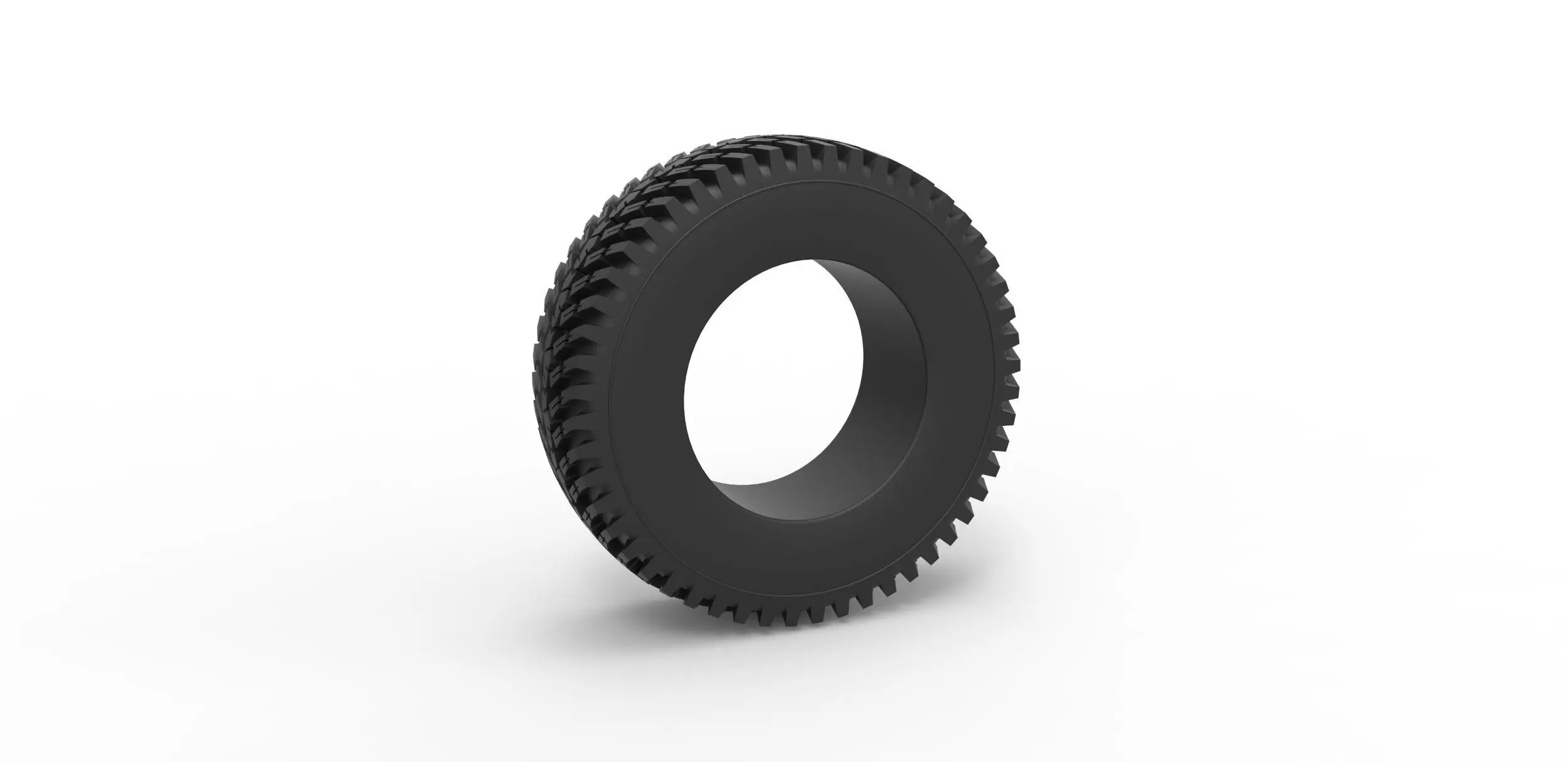 Tractor tire Scale 1 to 25 3D print model