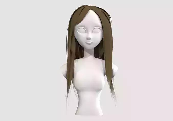 long cartoon hairstyle 