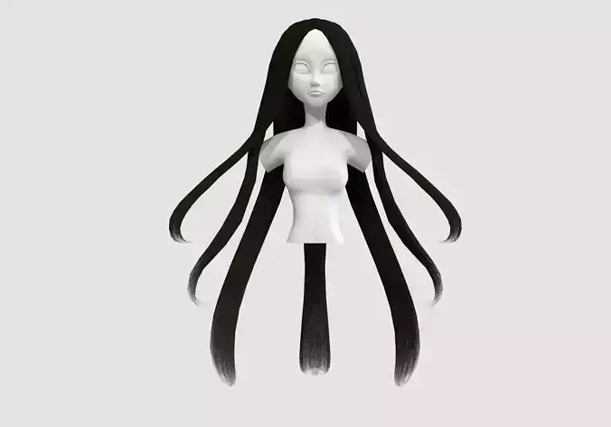 chaotic long hairstyle 