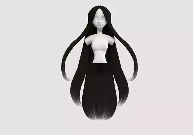anime long hairstyle 