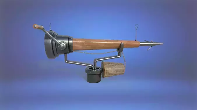 Metal weapon harpoon PBR