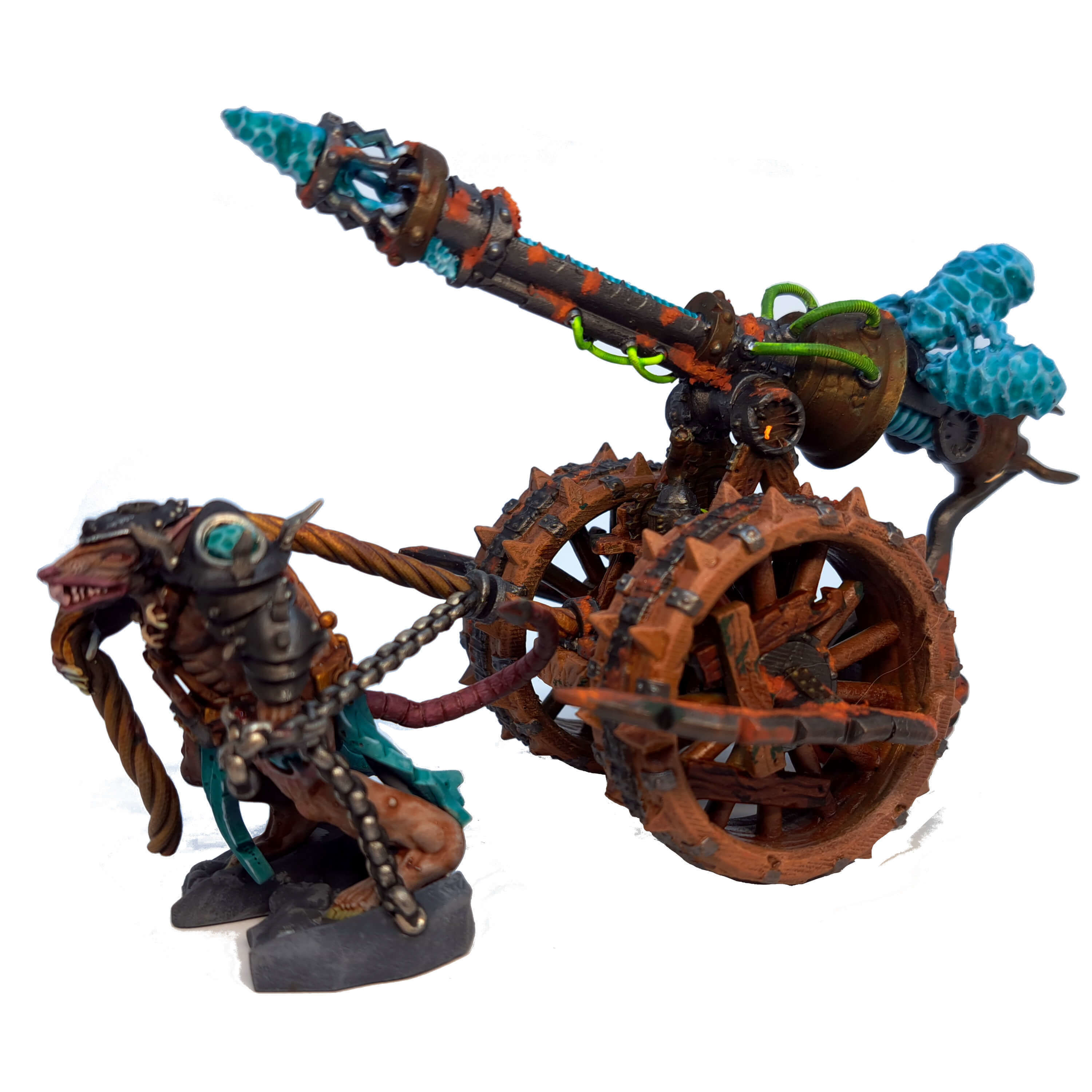 Rat Swarms Lighting Cannon Fantasy Miniature  3D print model_16