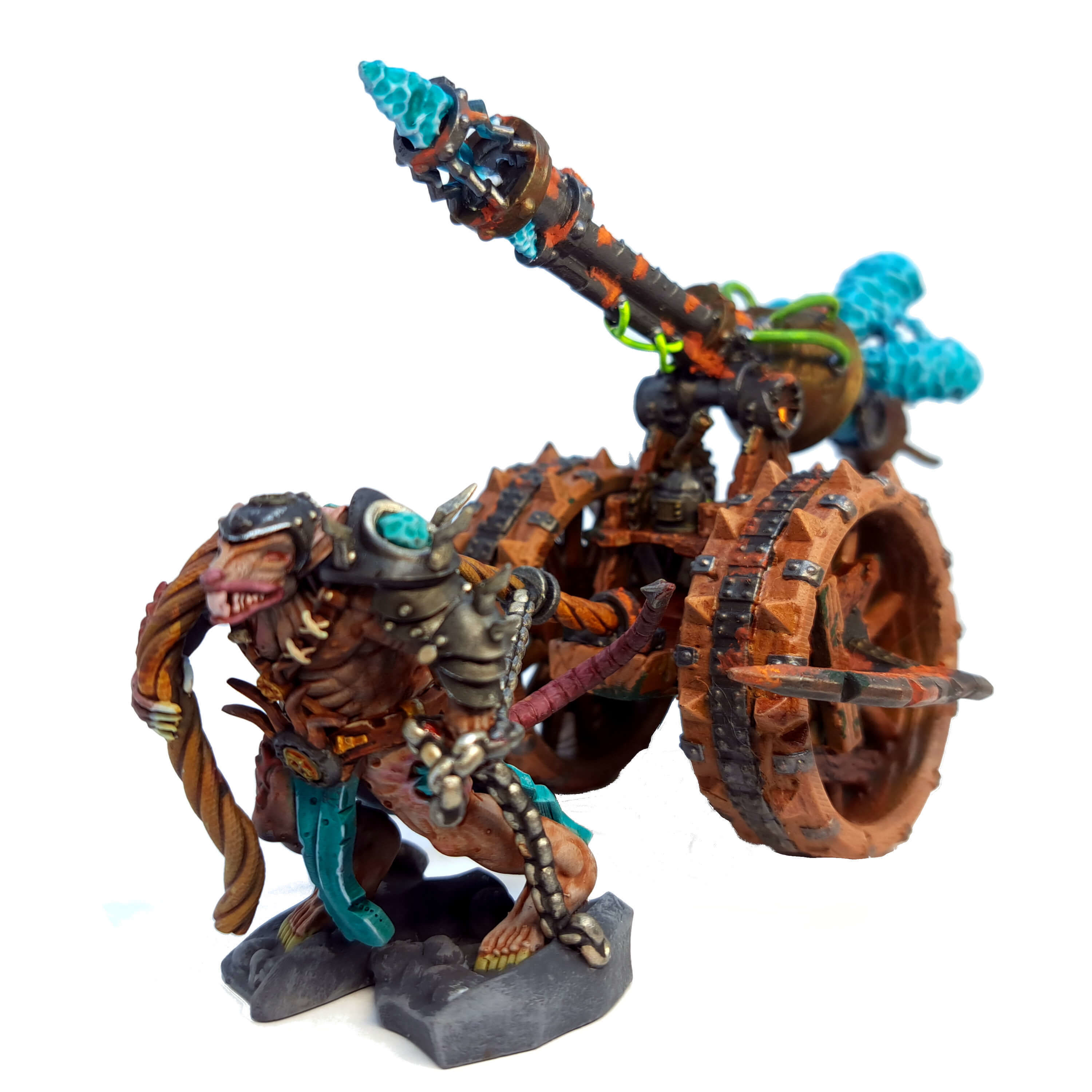 Rat Swarms Lighting Cannon Fantasy Miniature  3D print model_12