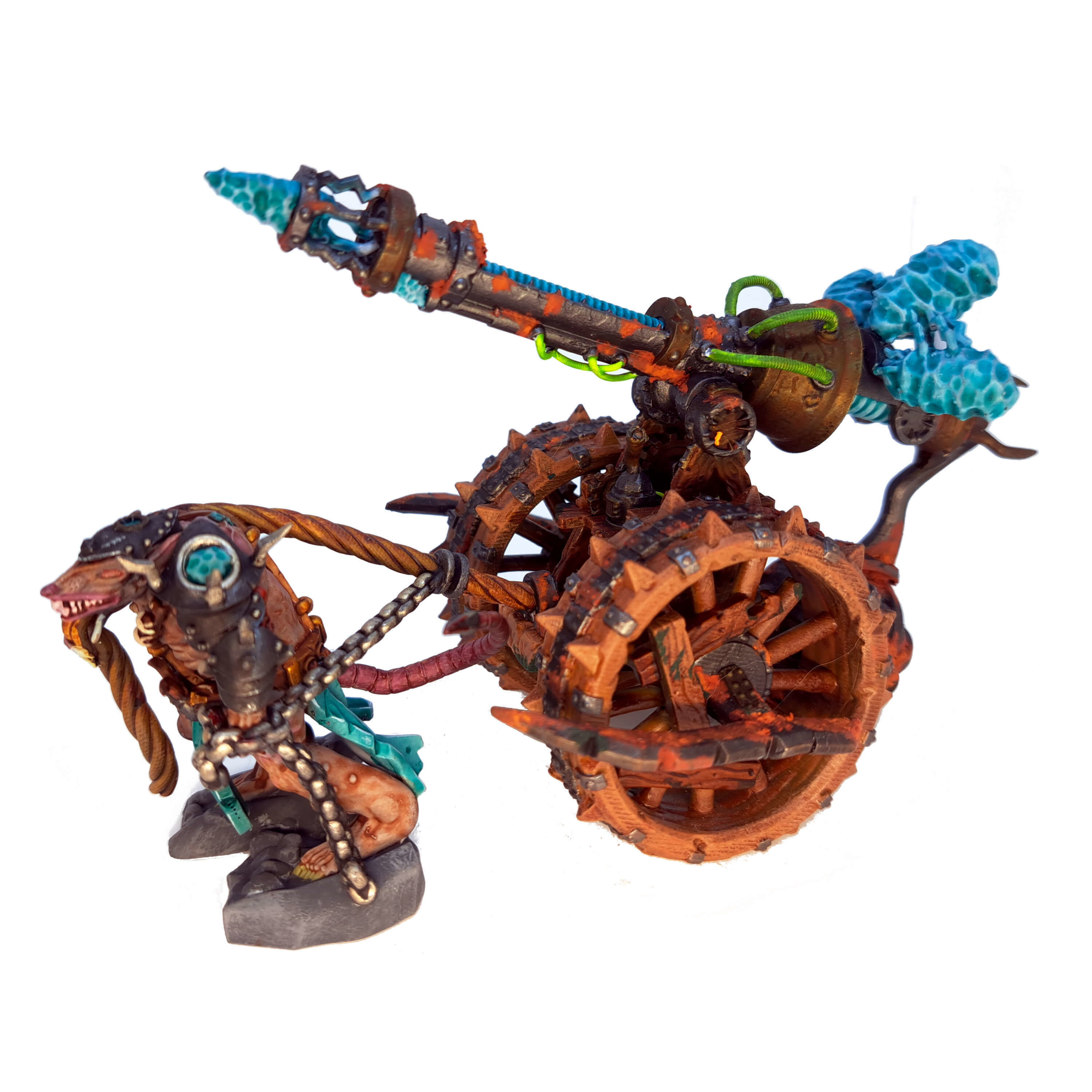 Rat Swarms Lighting Cannon Fantasy Miniature  3D print model_13