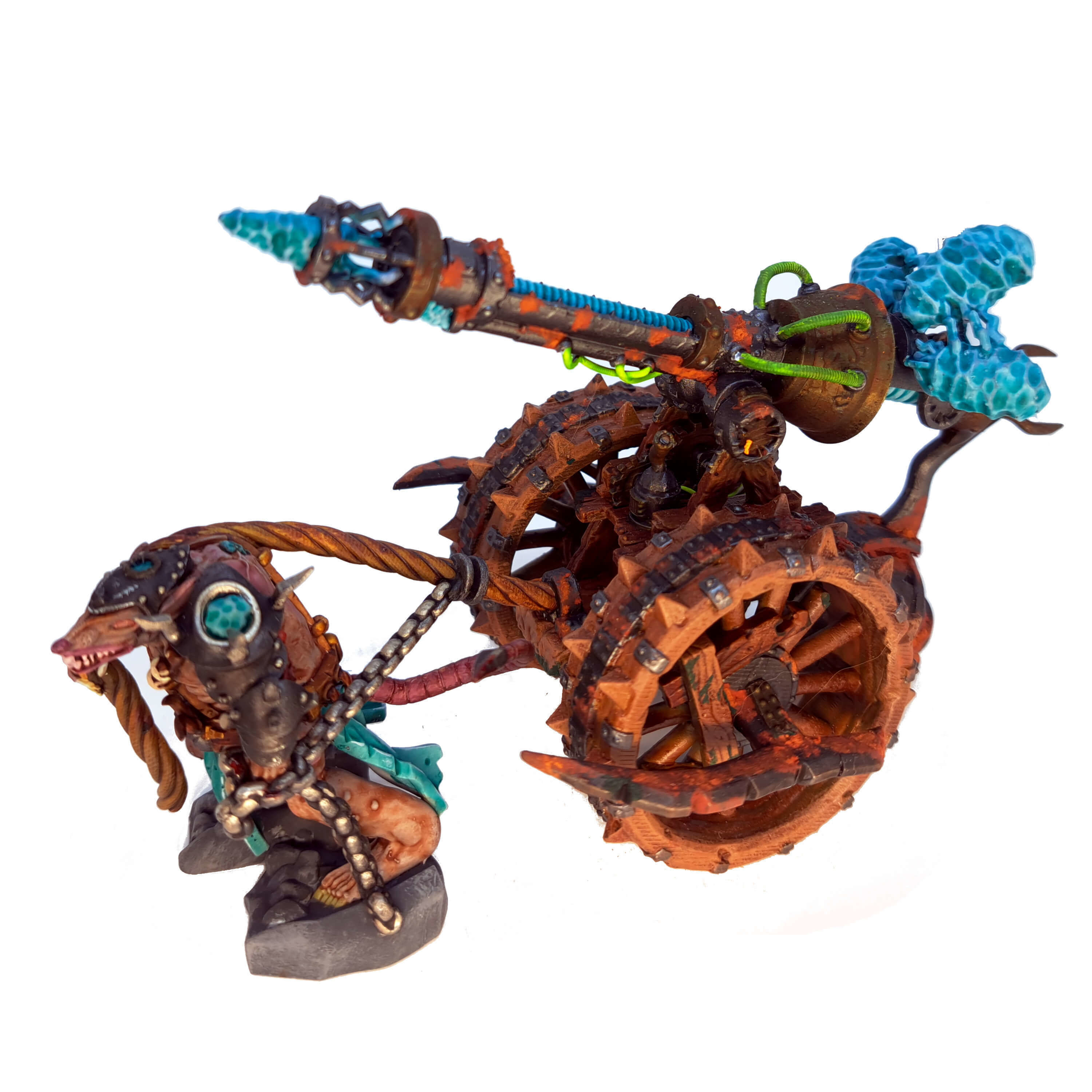 Rat Swarms Lighting Cannon Fantasy Miniature  3D print model_17