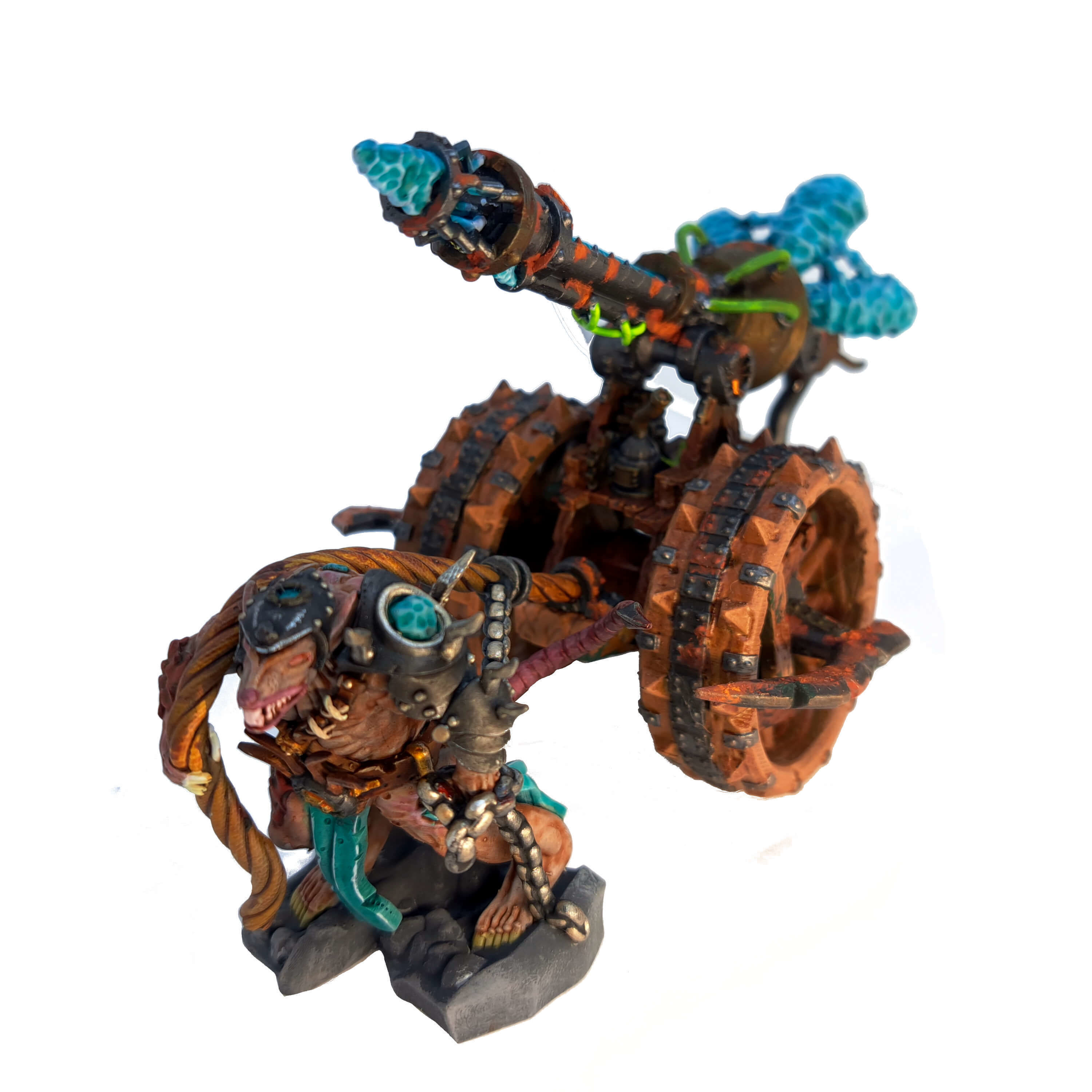 Rat Swarms Lighting Cannon Fantasy Miniature  3D print model_15