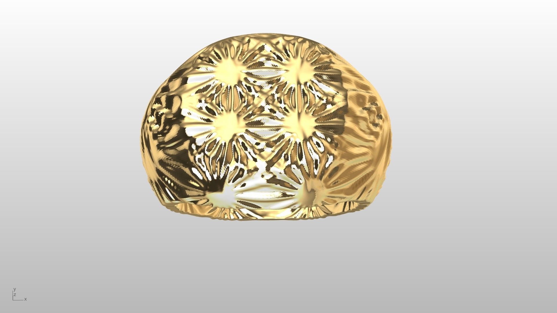textured signet ringstl verified 3D print model_7