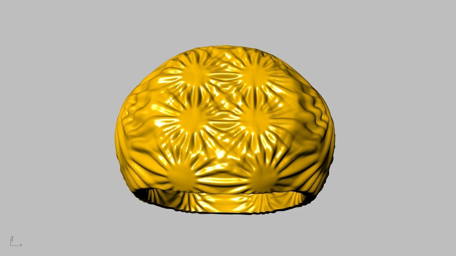 textured signet ringstl verified 3D print model_1