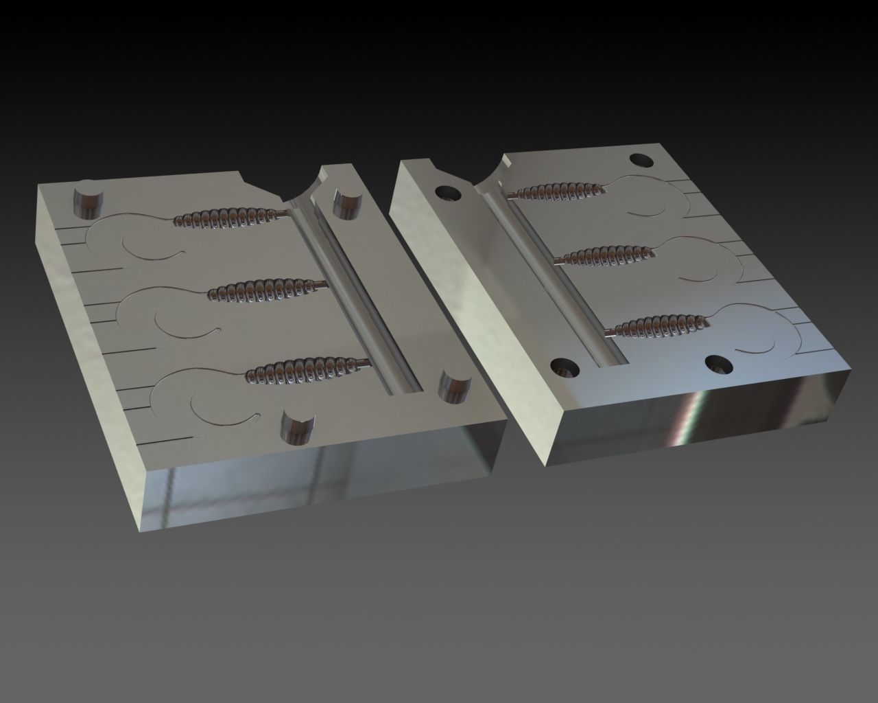 Printable 3D model Manns Twister 70mm and Mold 3D print model_1