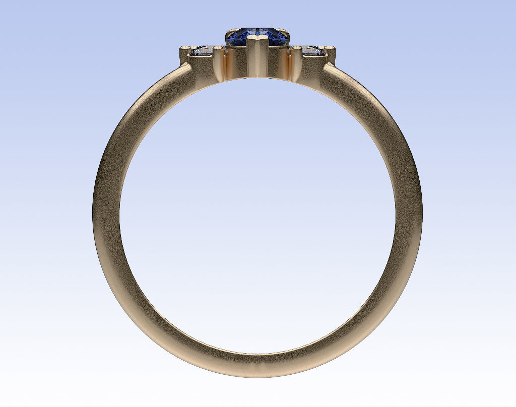 Ring Pear Half Halo 3D print model_5