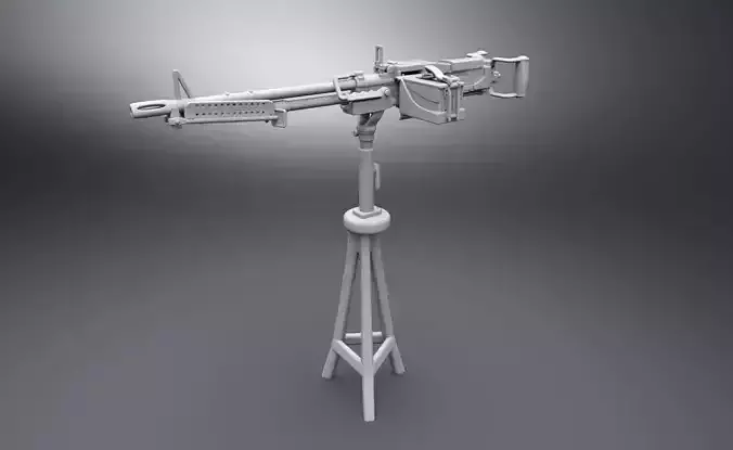 M60 LMG scale model 3D print model