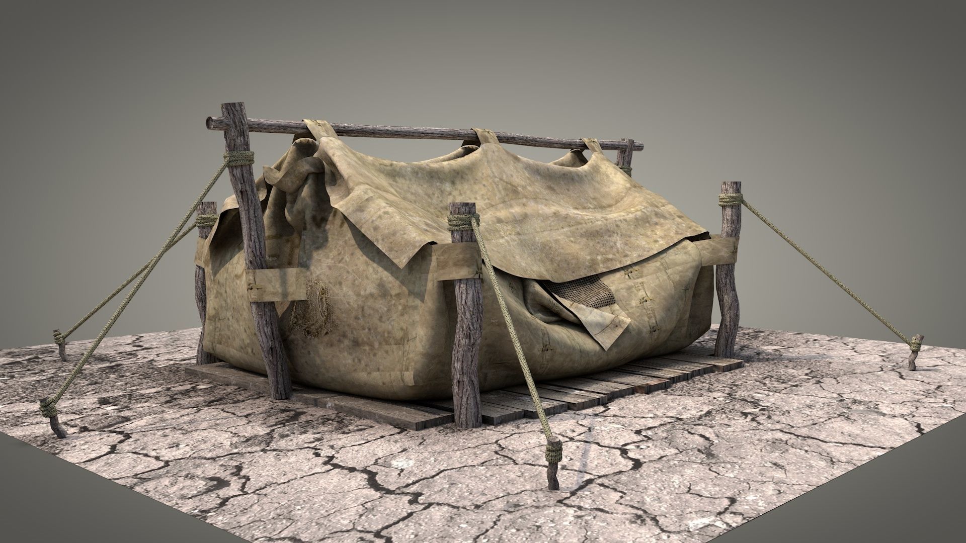 Survival Tent v5 3D model_3
