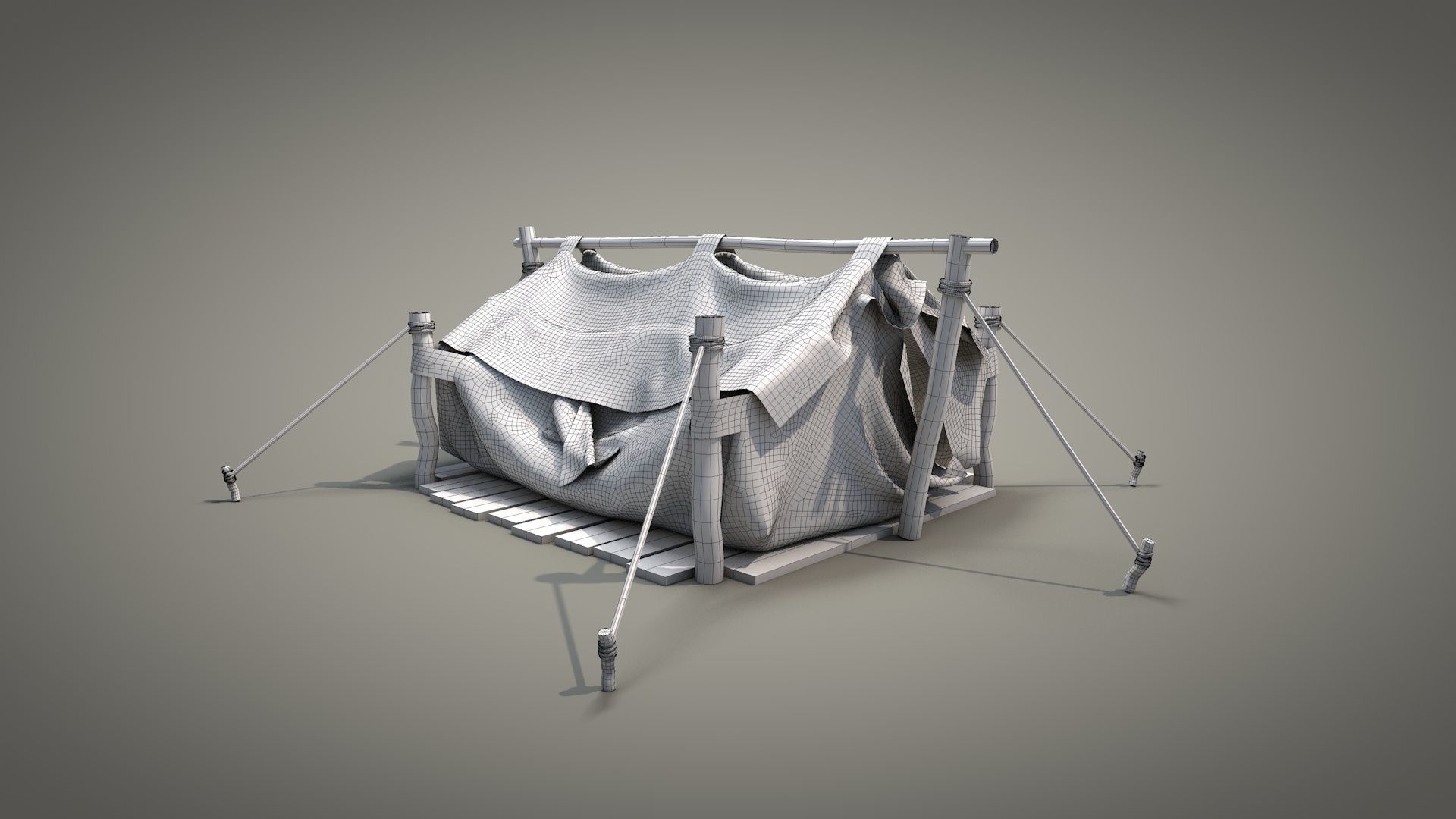 Survival Tent v5 3D model_15