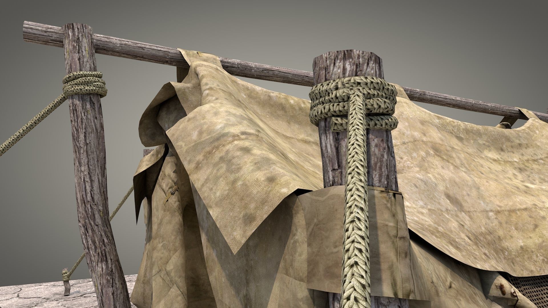 Survival Tent v5 3D model_13