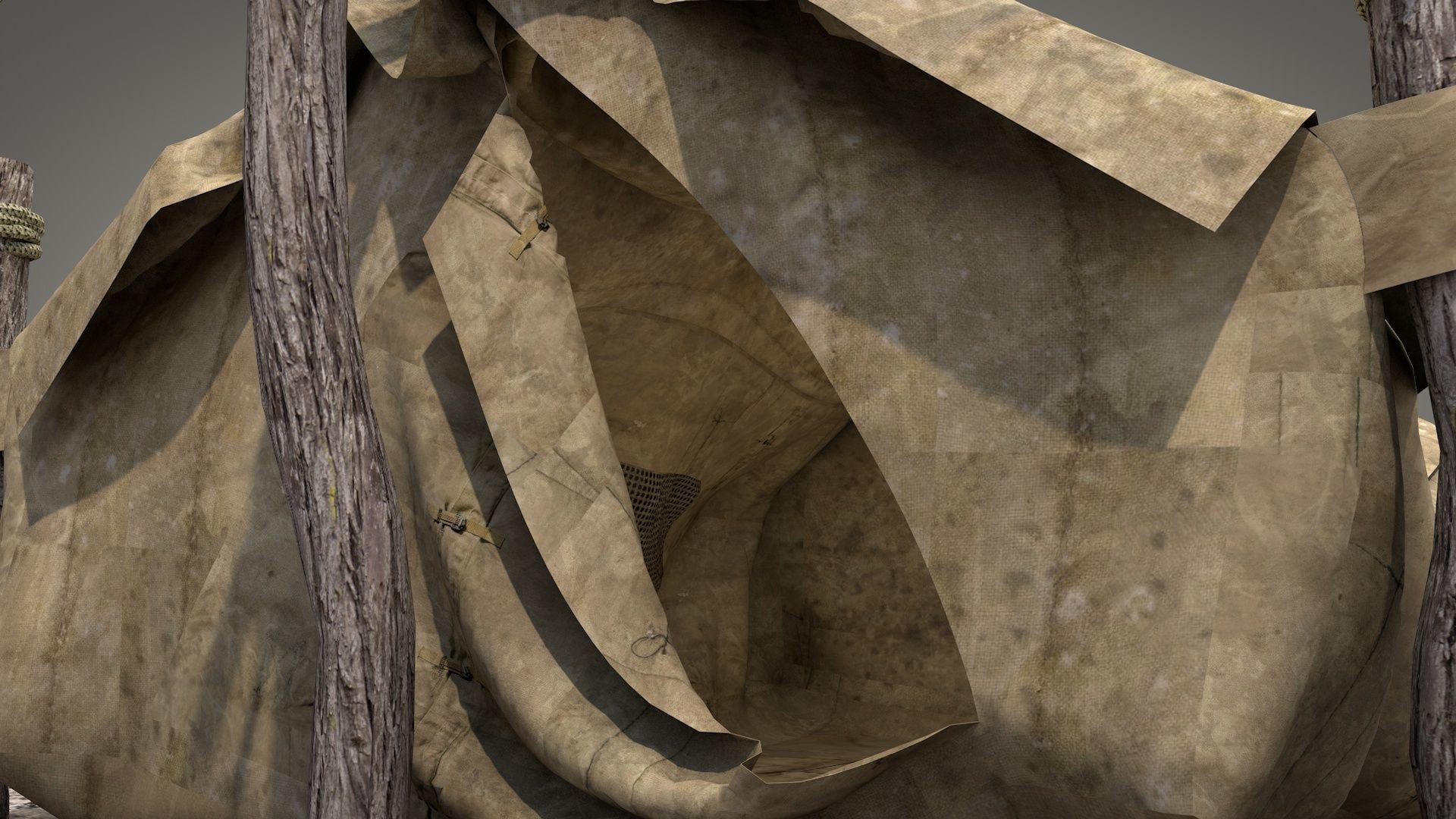 Survival Tent v5 3D model_7