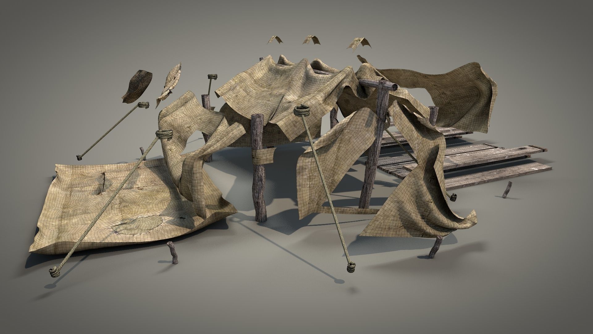 Survival Tent v5 3D model_25