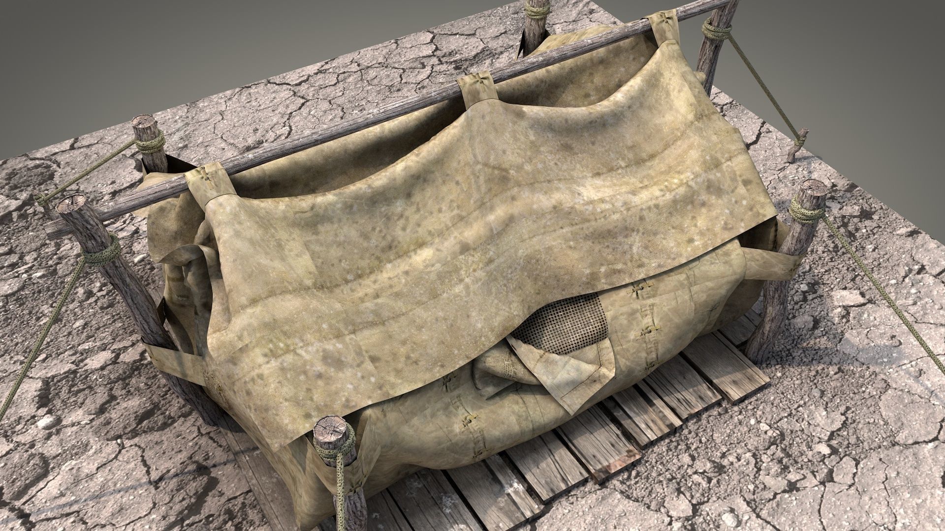 Survival Tent v5 3D model_6