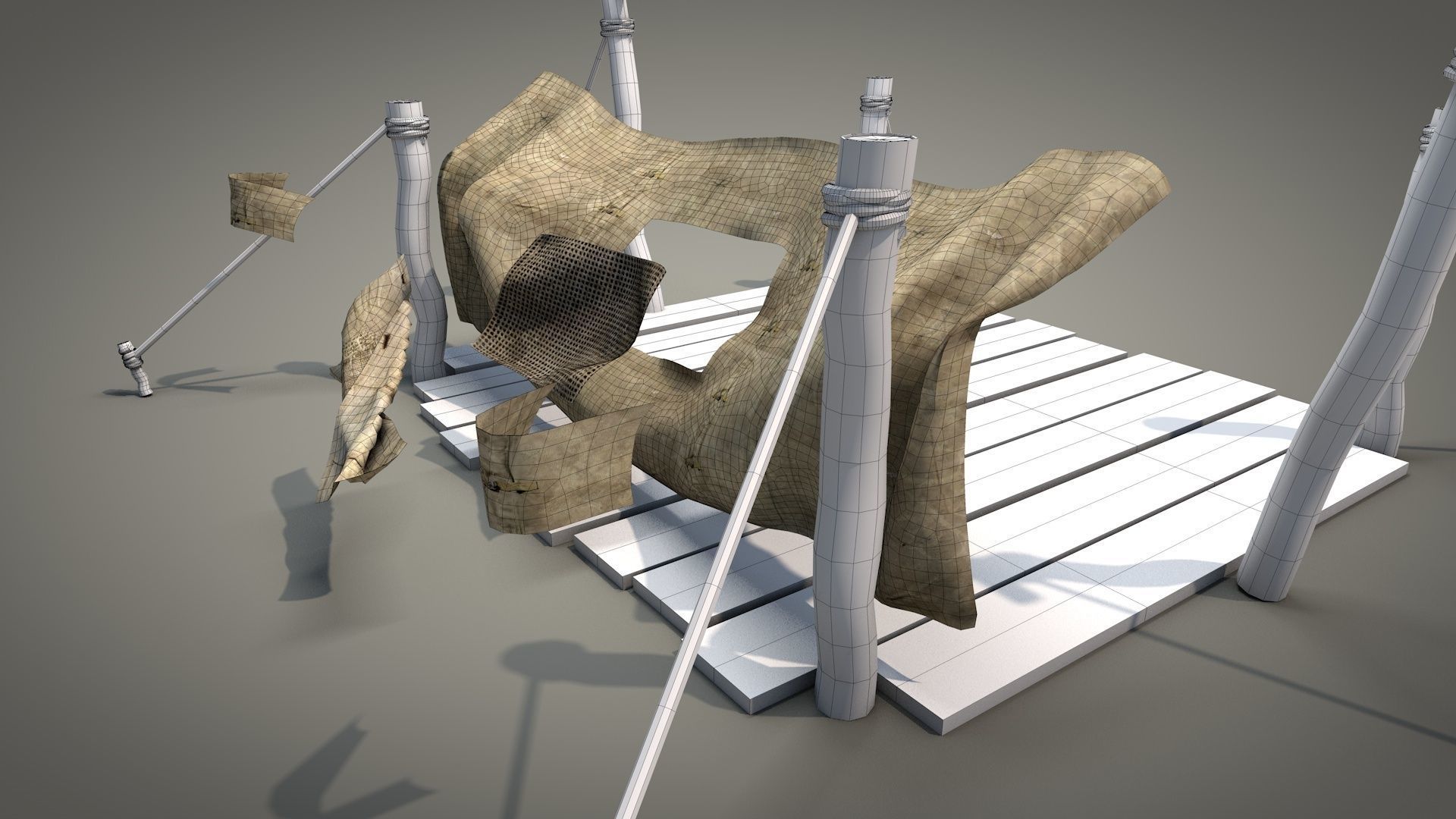 Survival Tent v5 3D model_22