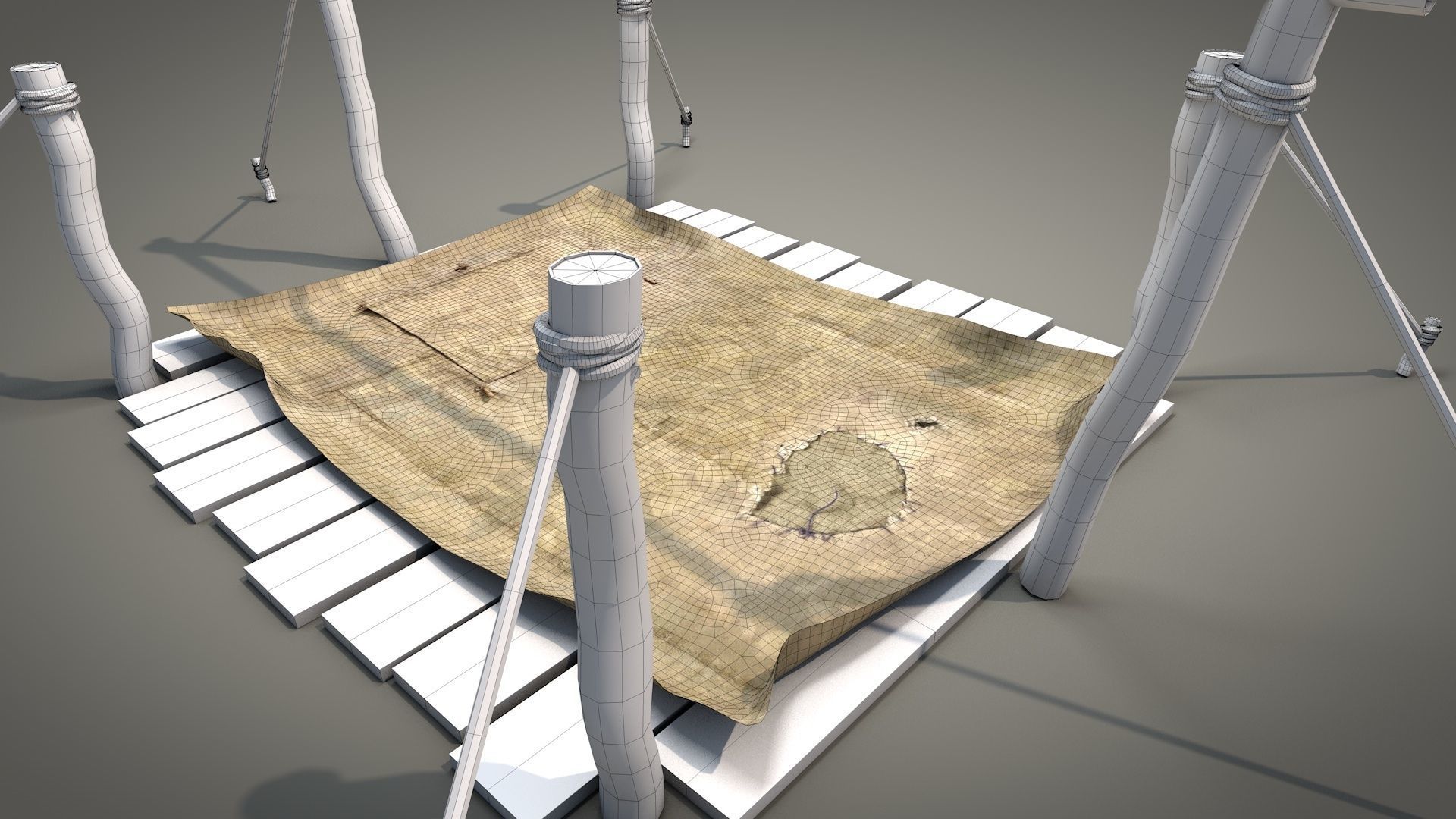 Survival Tent v5 3D model_21