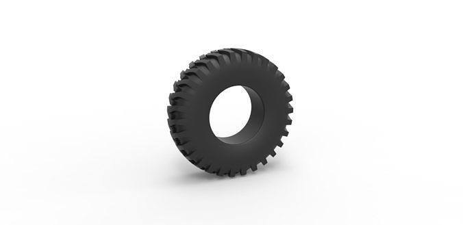 Offroad tire 42 Scale 1 to 25 3D print model