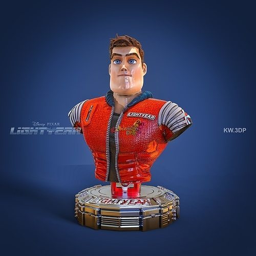 Lightyear bust of character from movie back to future 3D print model