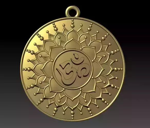 Ohm pendant medallion