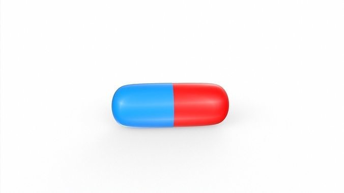Medical Pill Low-poly 3D model
