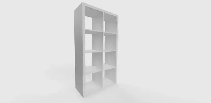 IKEA KALLAX Shelf Unit 4x2 White 3D model