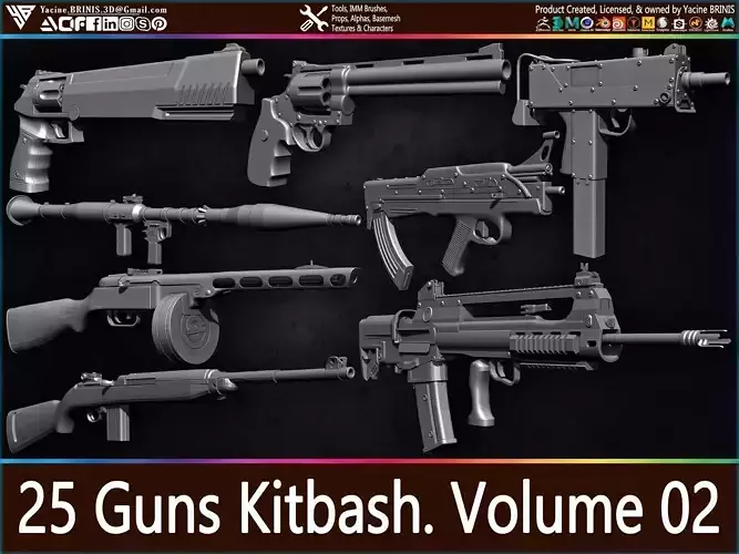 25 Guns Kitbash Vol 02