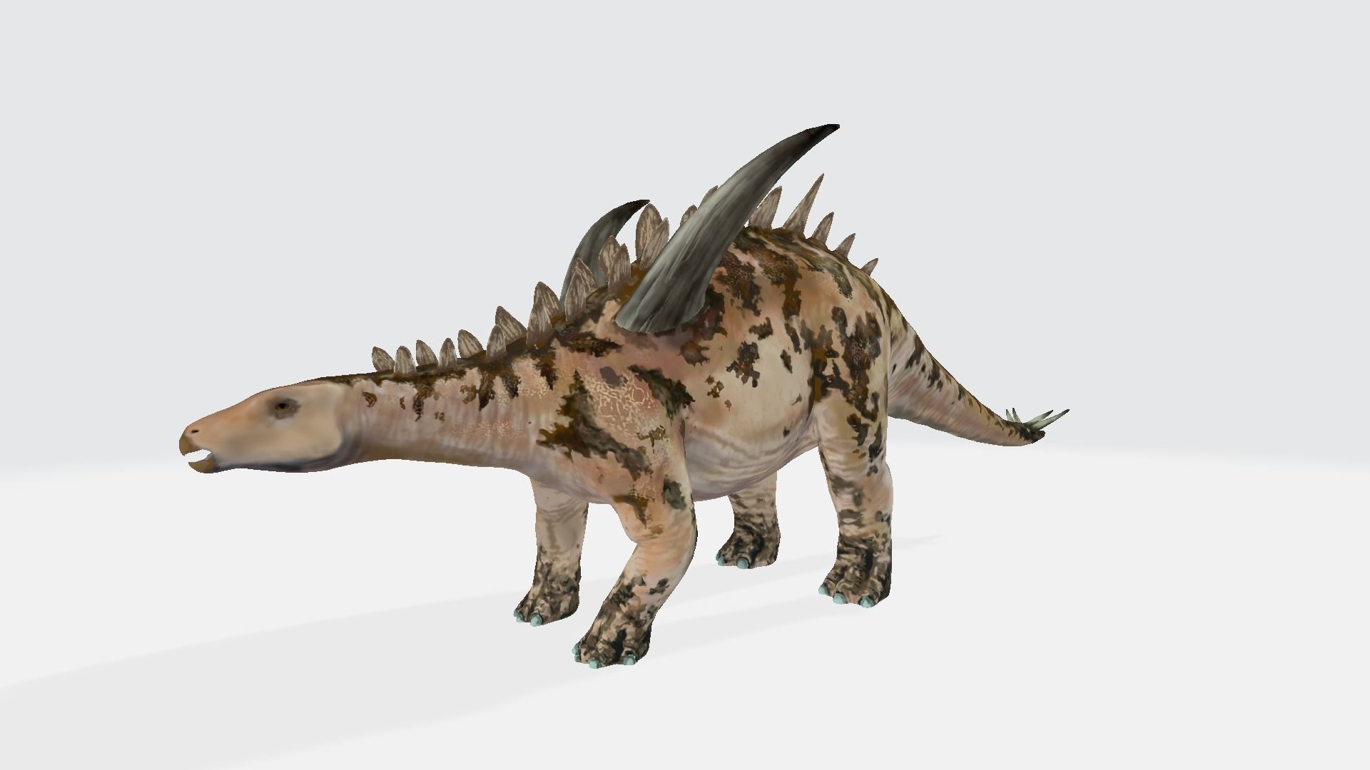Gigantspinosaurus dinosaur 3D model_1
